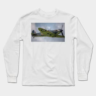 Supermarine Spitfire P7350 F Mk IIa Long Sleeve T-Shirt